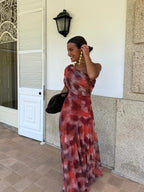 Vestido largo de un hombro - Macarena