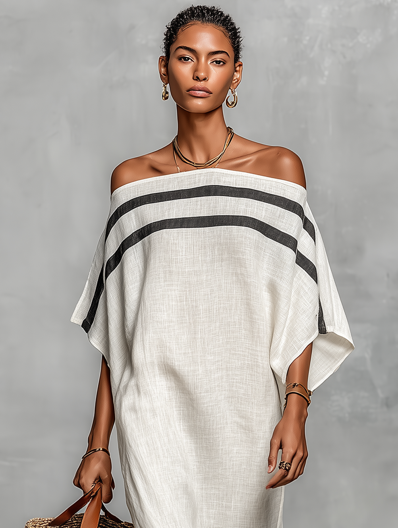 Vilina - Minimalist Long Linen Dress
