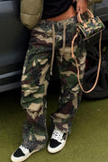 Versatile Cargo Pants with Stars - Amazonas
