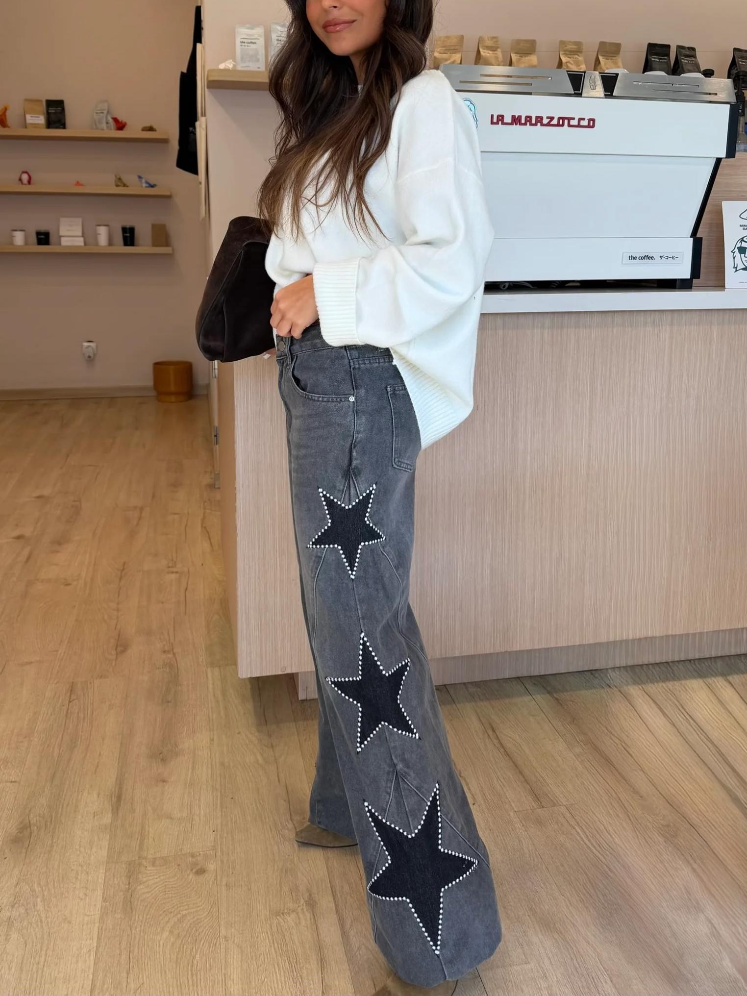 Gaga - Jeans con estrellas