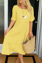 Zerelle | Women's Short Sleeve Midi Dress