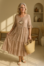 Zerelle | Women's Short Sleeve Midi Dress