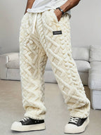 Geometric Print Elastic Waistband Pants