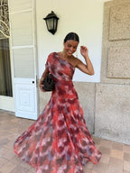 Vestido largo de un hombro - Macarena