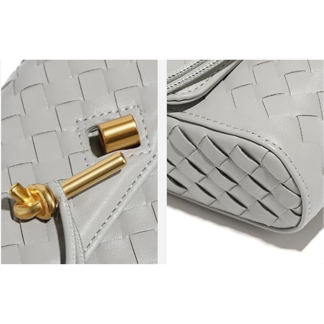 Nilma | Elegant Braided Leather Crossbody Bag