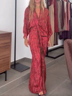Long kimono-style floral dress