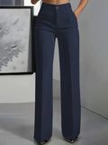 Madona - High-Waisted Elastic Smart Trousers
