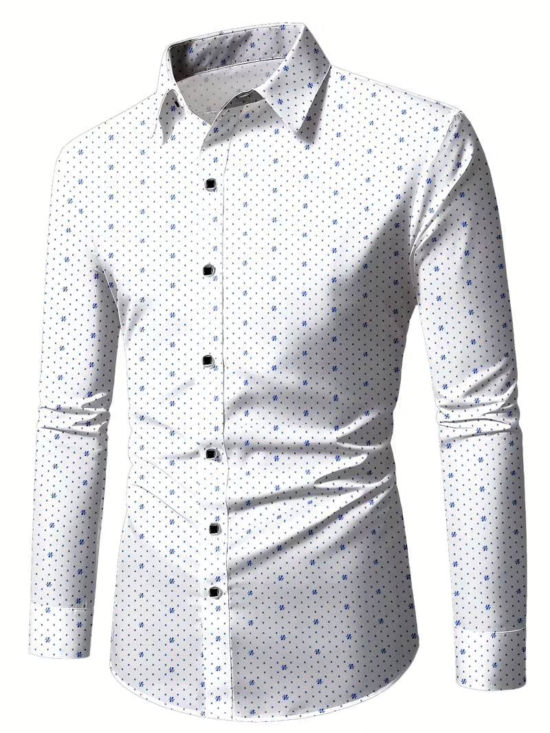 Camisa De Manga Larga Con Botones En La Parte Delantera