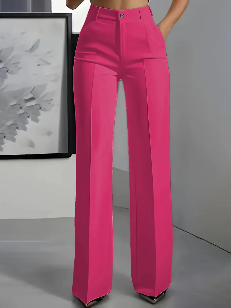Madona - High-Waisted Elastic Smart Trousers