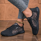 Lace-Up Loafer with Breathable Mesh