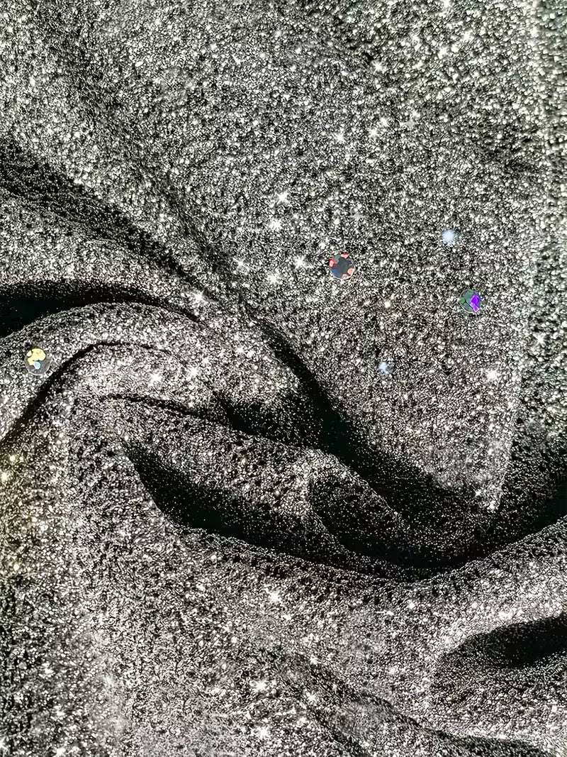 Vestido Midi Con Abundantes Bordados De Abalorios