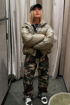 Versatile Cargo Pants with Stars - Amazonas