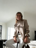 Blazer con estampado de cuadros vintage