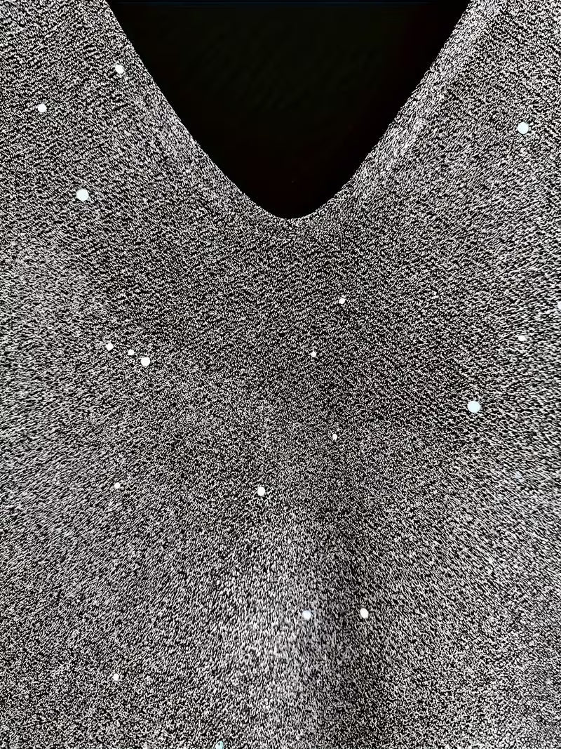 Vestido Midi Con Abundantes Bordados De Abalorios