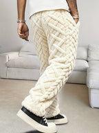 Geometric Print Elastic Waistband Pants