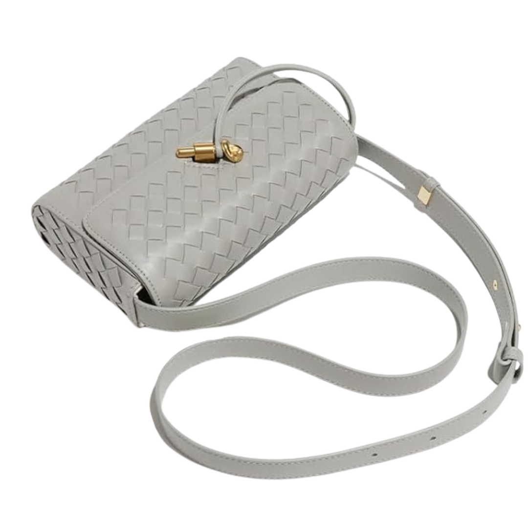 Nilma | Elegant Braided Leather Crossbody Bag
