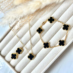 Set Alhambra Vintage: La Elegancia del Trébol (Collar, Pulsera y Aretes)