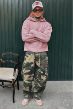 Versatile Cargo Pants with Stars - Amazonas