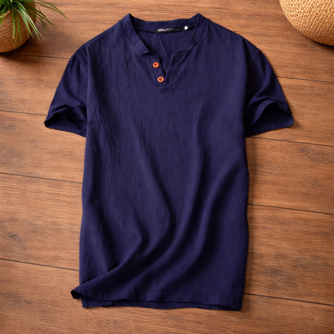 Camisa Freddoe — detalle cuello