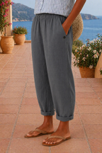 Sienna — Pantalón de Lino Wide Leg
