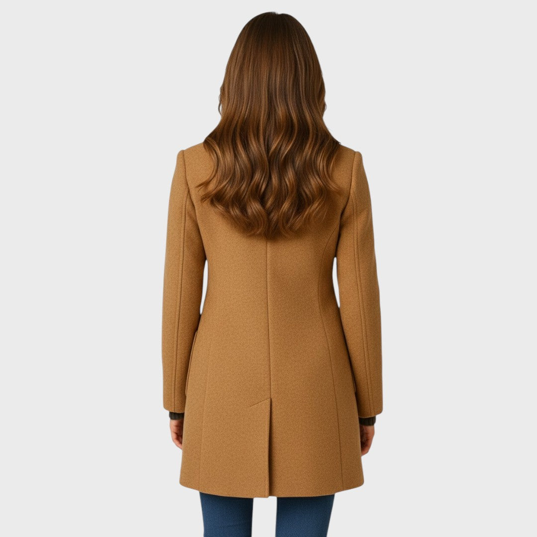 Rose - Elegant Buttoned Wool Coat