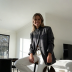 Blazer cruzado con estampado de cuadros vintage