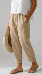 Sienna — Pantalón de Lino "Wide Leg"