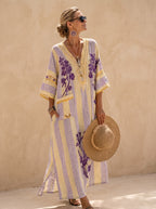 Caftán boho con estampado