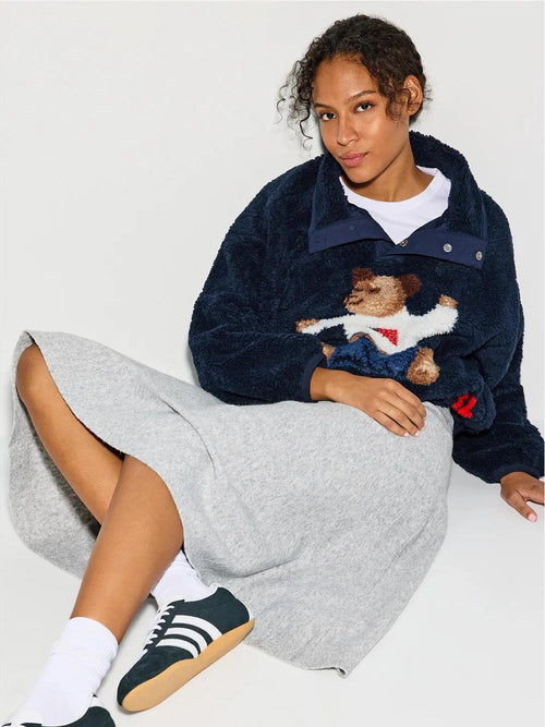 Teddy bear fleece sweatshirt