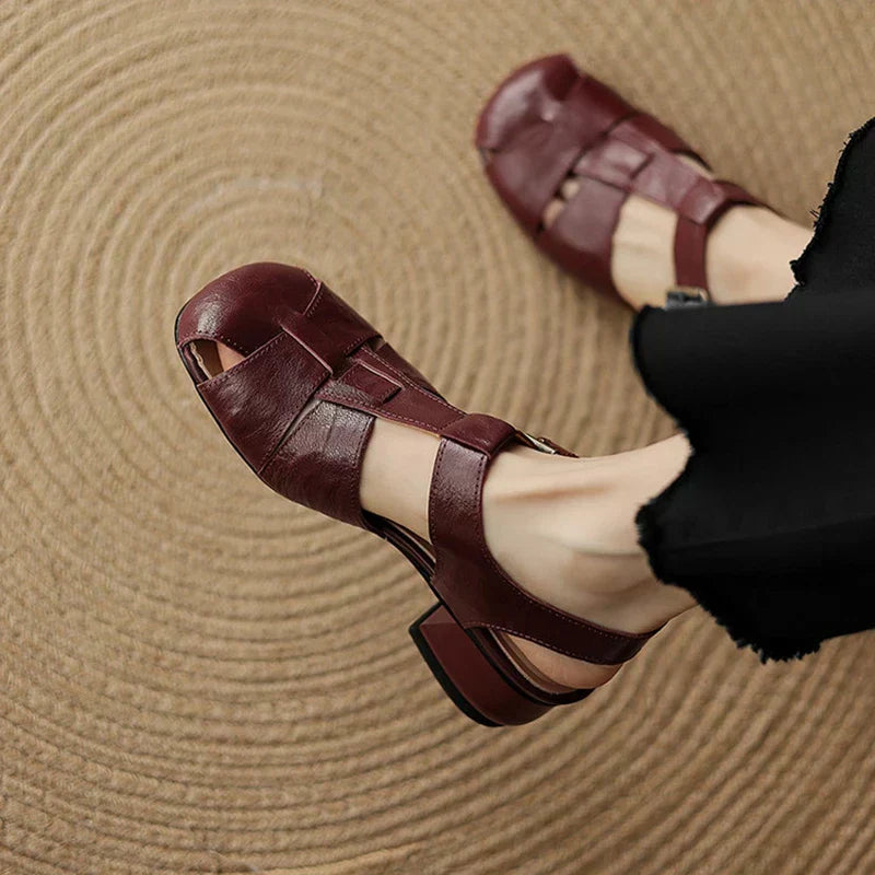 Coralia - Women's Chunky Heel Shoes