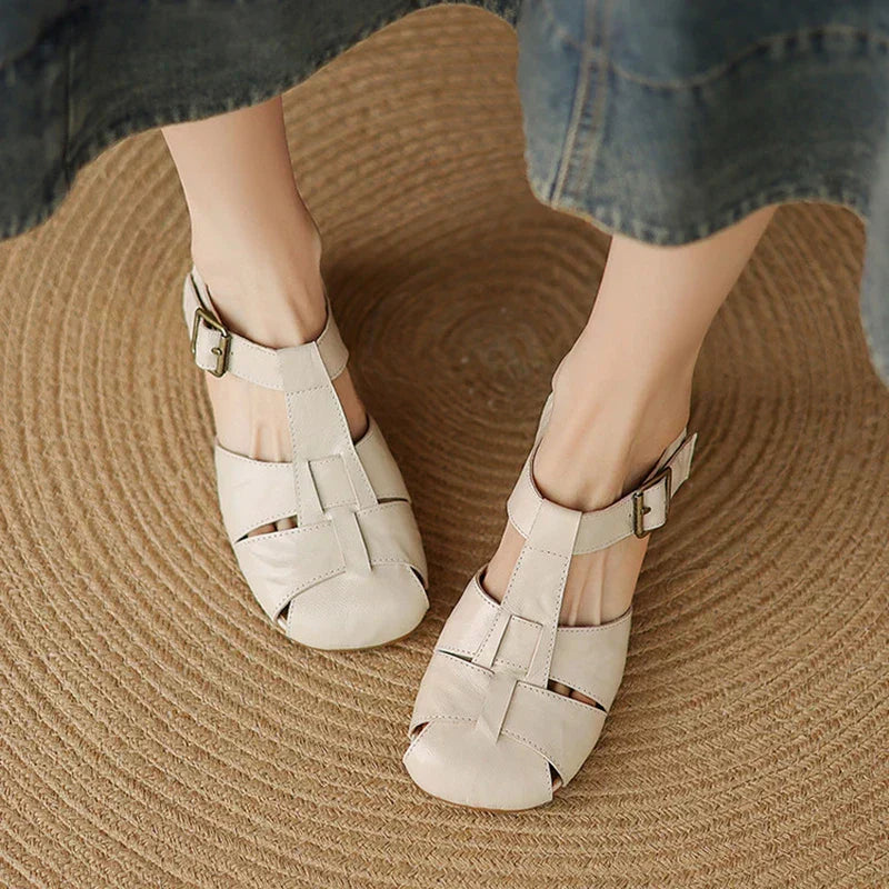 Coralia - Women's Chunky Heel Shoes