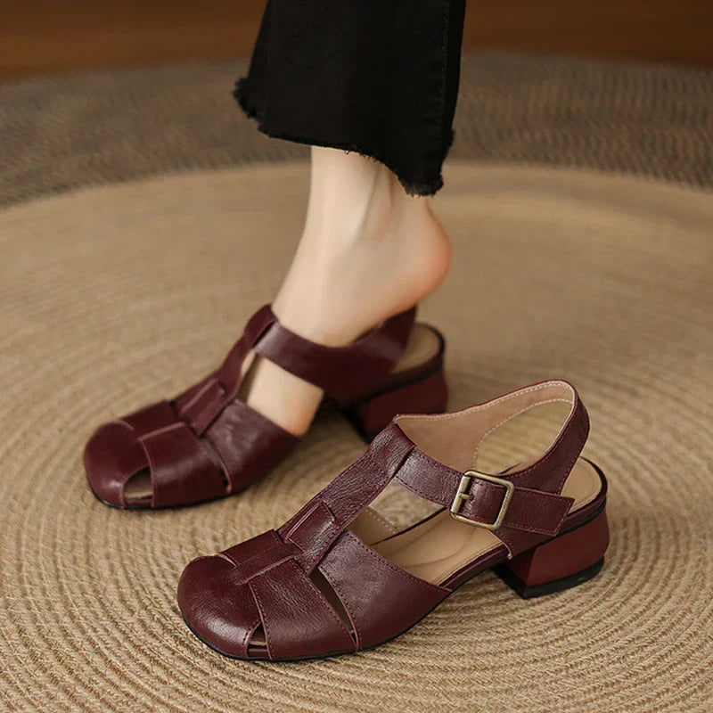 Coralia - Women's Chunky Heel Shoes