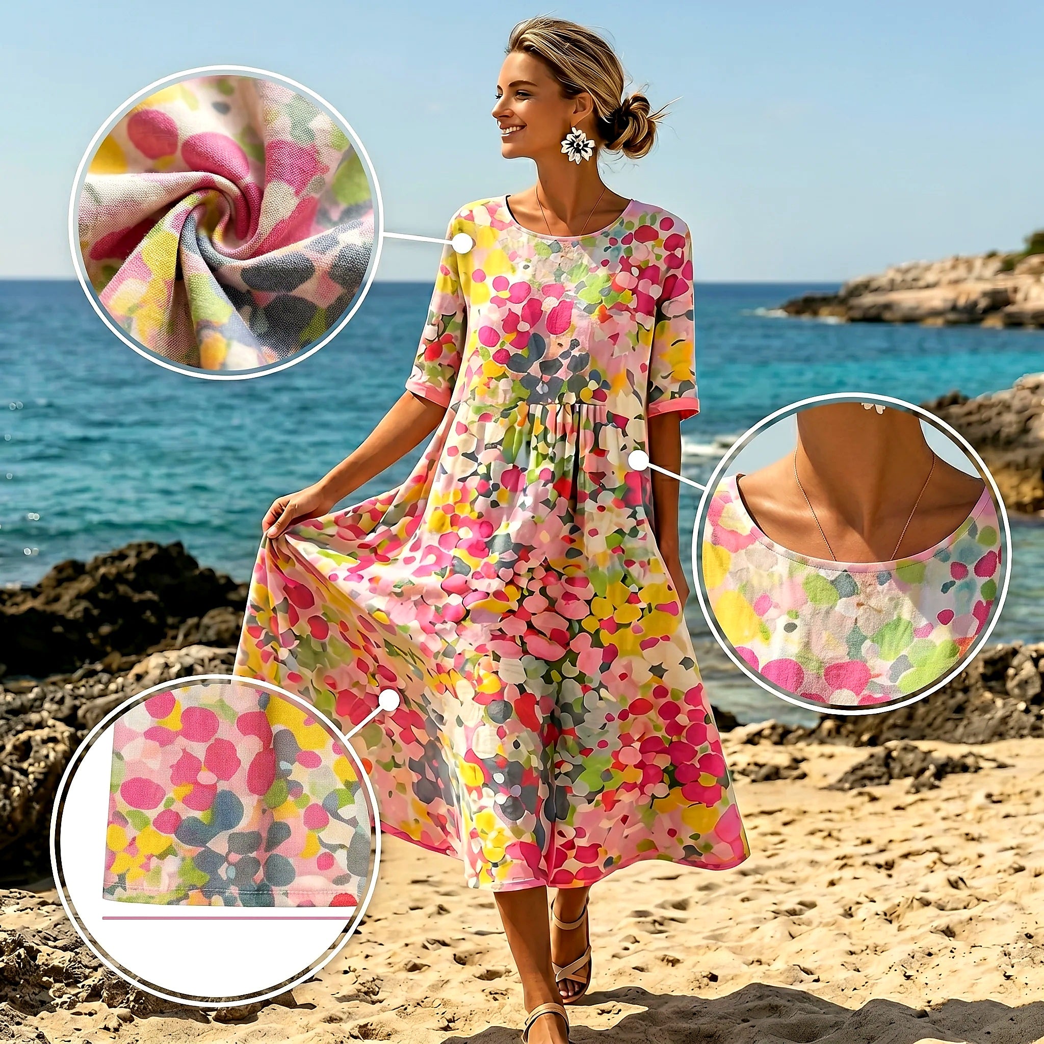 Vestido floreal de verano