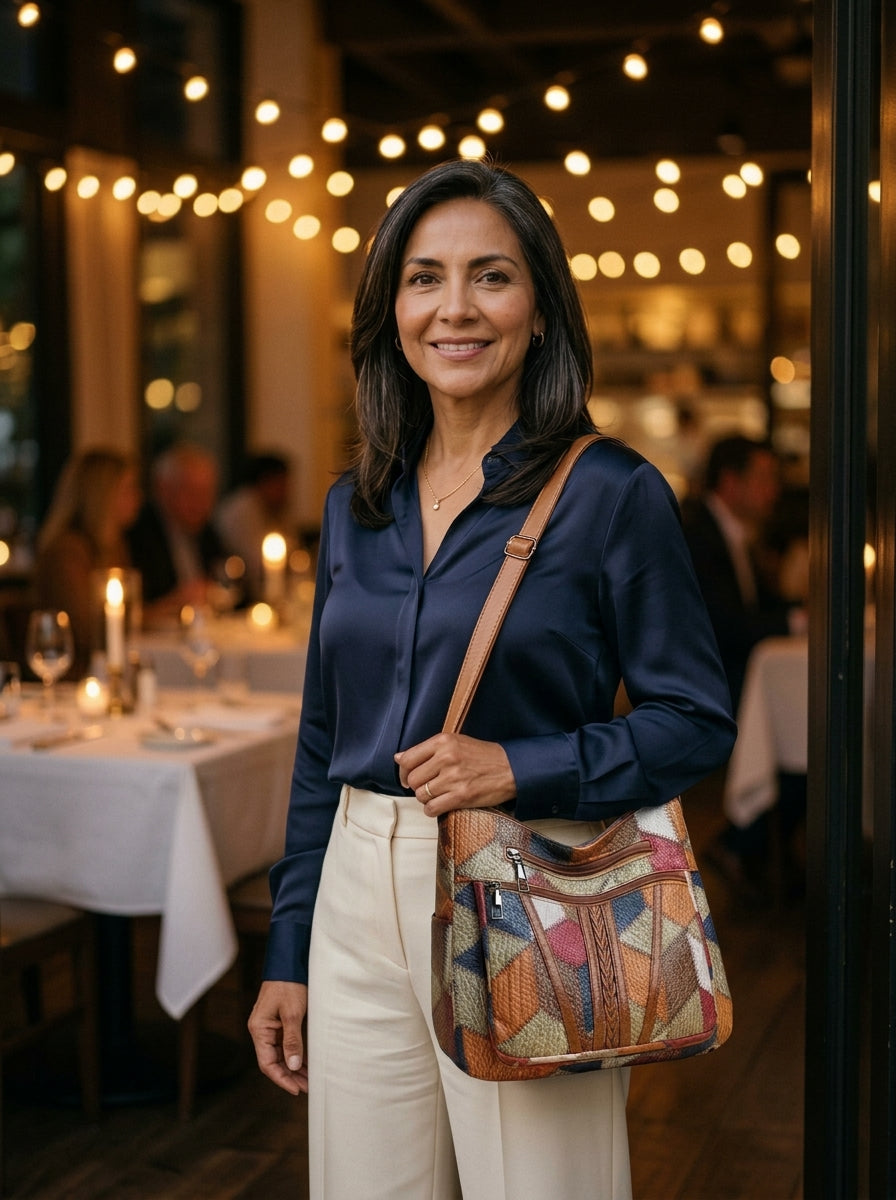 Set Bolsa Cruzada Mosaico + Mini Bolsa Gratis (Edición Limitada)