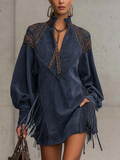 Petite Fringe Dress