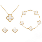 Set Alhambra Vintage: La Elegancia del Trébol (Collar, Pulsera y Aretes)