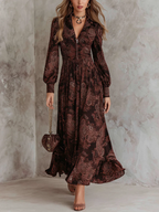 Long paisley print dress