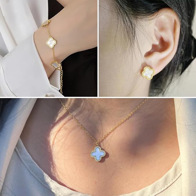 Alhambra Vintage Set: The Elegance of the Clover (Necklace, Bracelet, and Earrings)