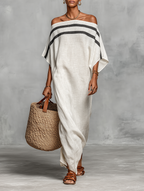Vilina - Minimalist Long Linen Dress
