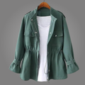 Amelie Overcoat — Verde frontal