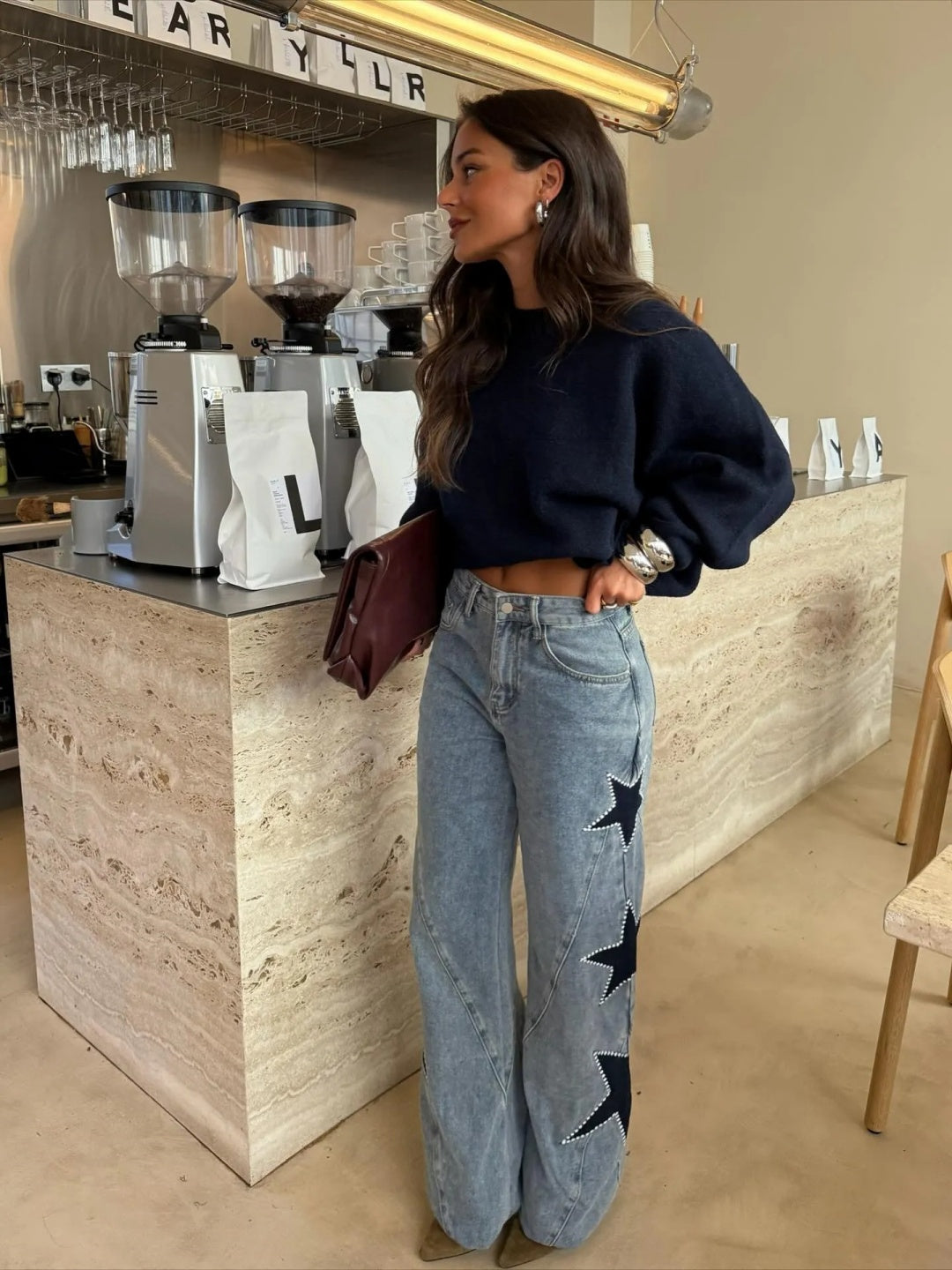 Gaga - Jeans con estrellas