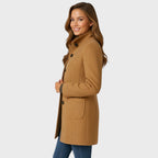 Rose - Elegant Buttoned Wool Coat